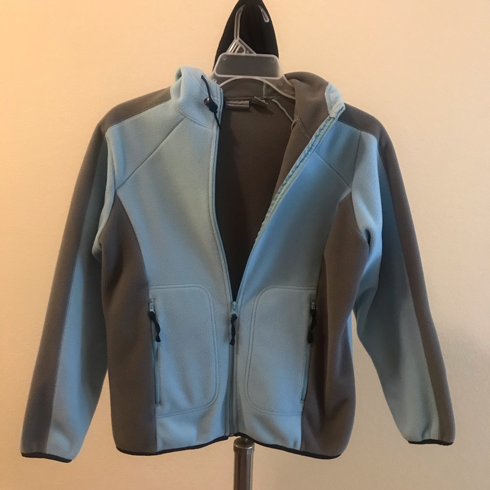 Polar Edge Fleece Like Zip Up Jacket with Hood